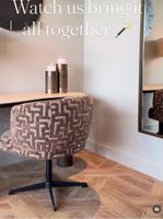 RICHMOND INTERIORS**Dining chair Dinan brown labyrinth fire