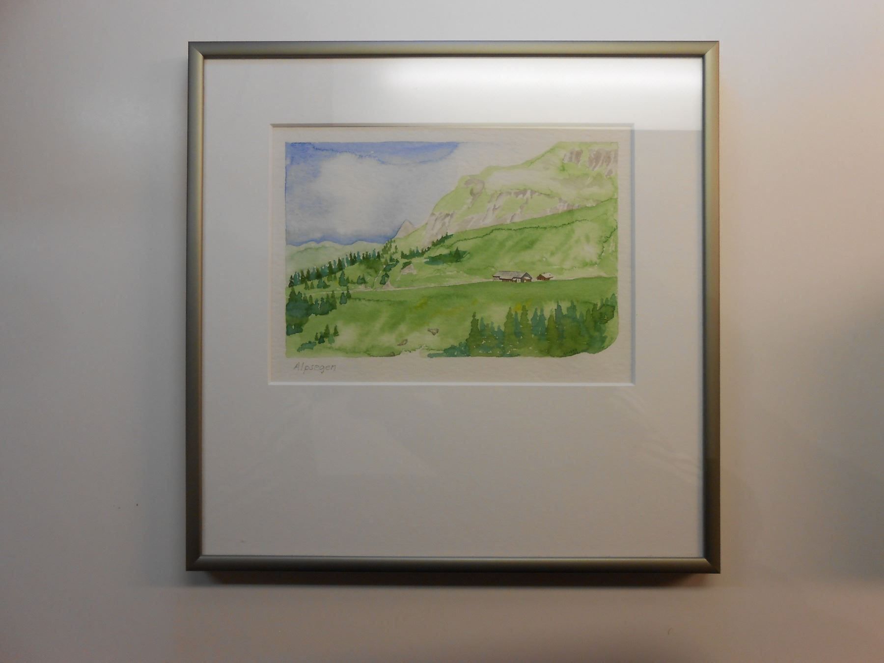Dipinti: Aquarell "ALPSEGEN" GR - (R) – Nuovo (secondo la descrizione) da Hallwil venduto da pkaiser44