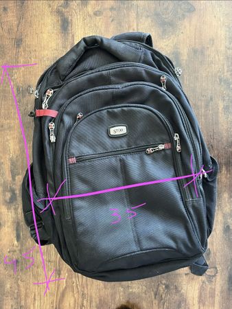 Sac à dos  STOD noir 35cm x 15cm bon état