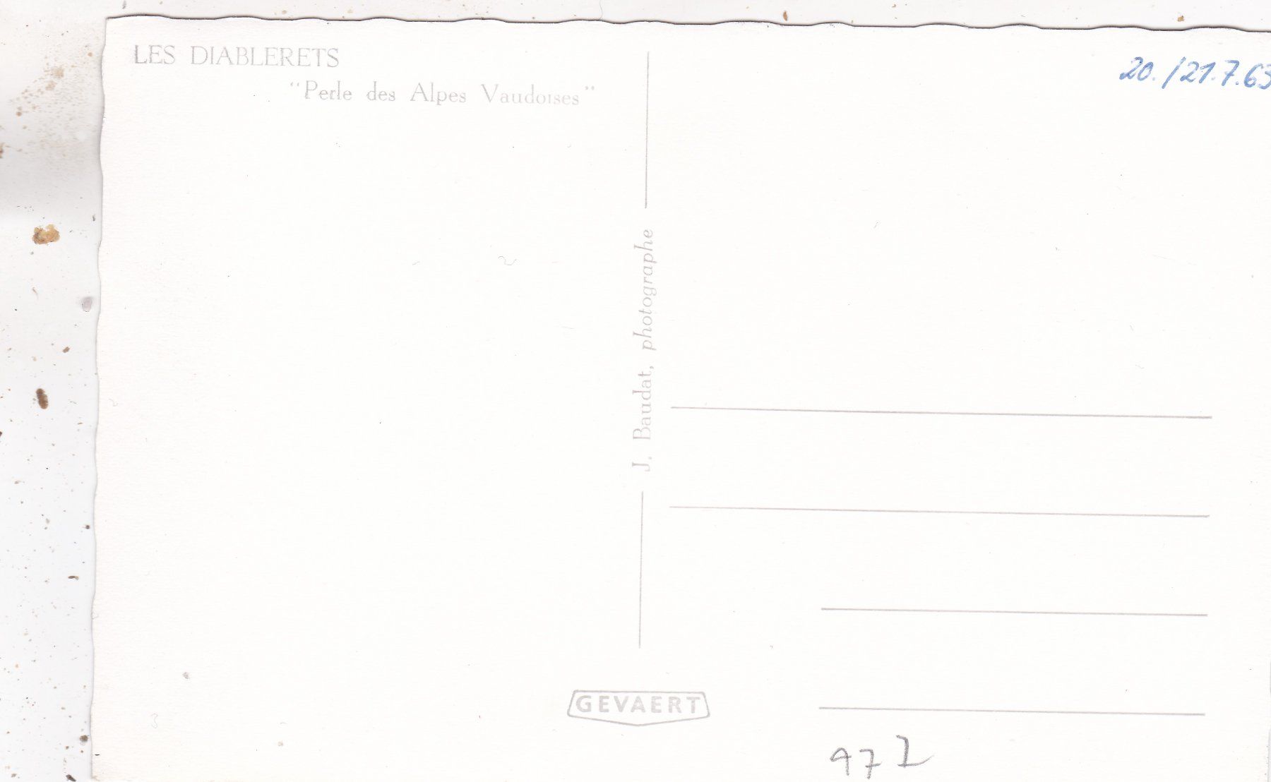 Cartoline postali: Les Diablerets – Usato da Herisau venduto da Lisegrat2008 1