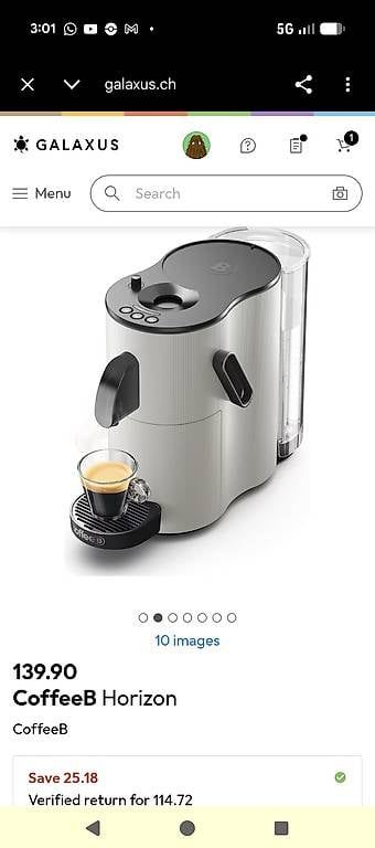 Macchine per caffè & Macchine per espresso: CoffeeB Horizon Kaffeemaschine – Usato da Root venduto da the_yh7l 4