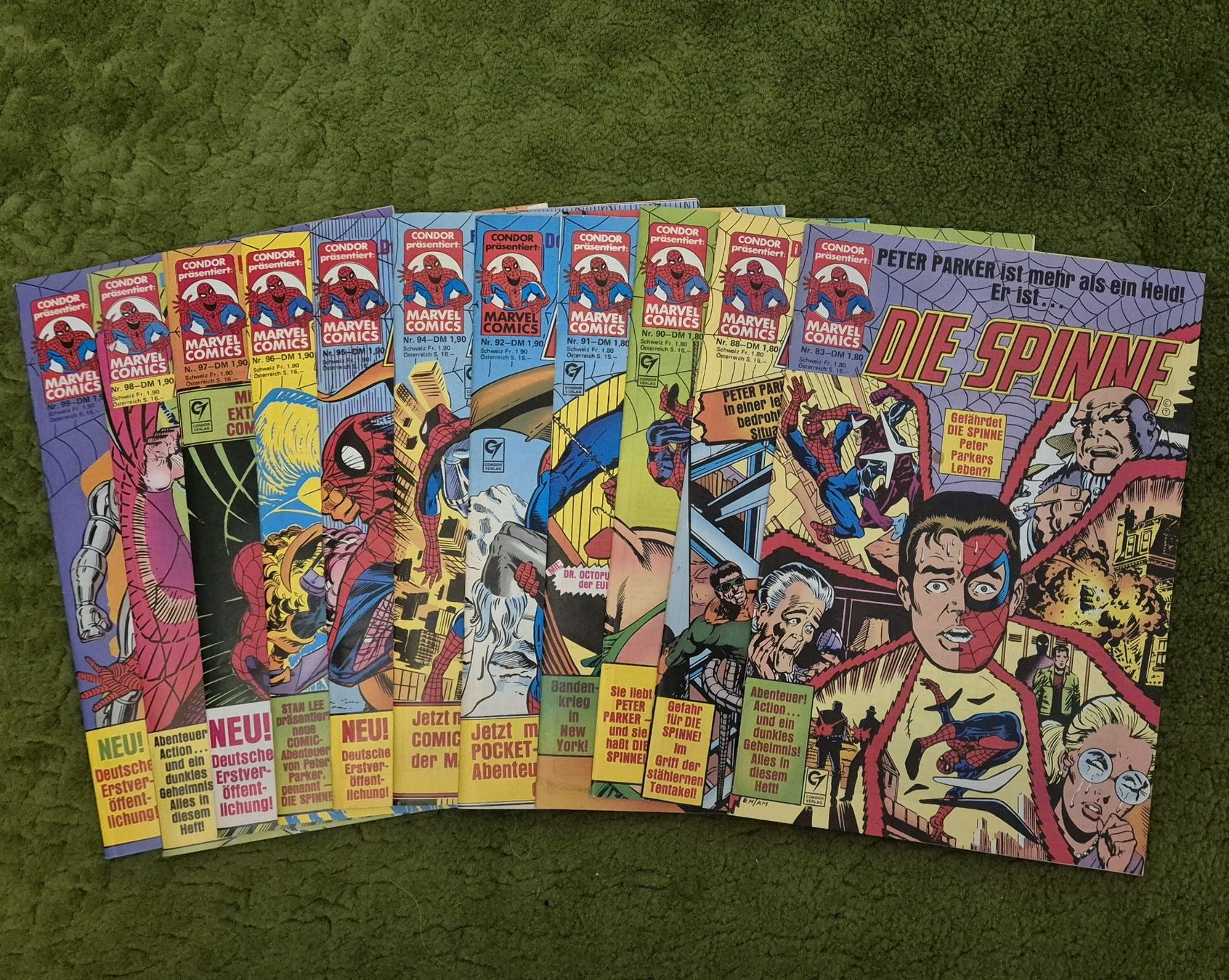 Fumetti: Die Spinne / Marvel Comics / Condor Verlag / 11 Hefte – Usato da Chur venduto da Schaf_60
