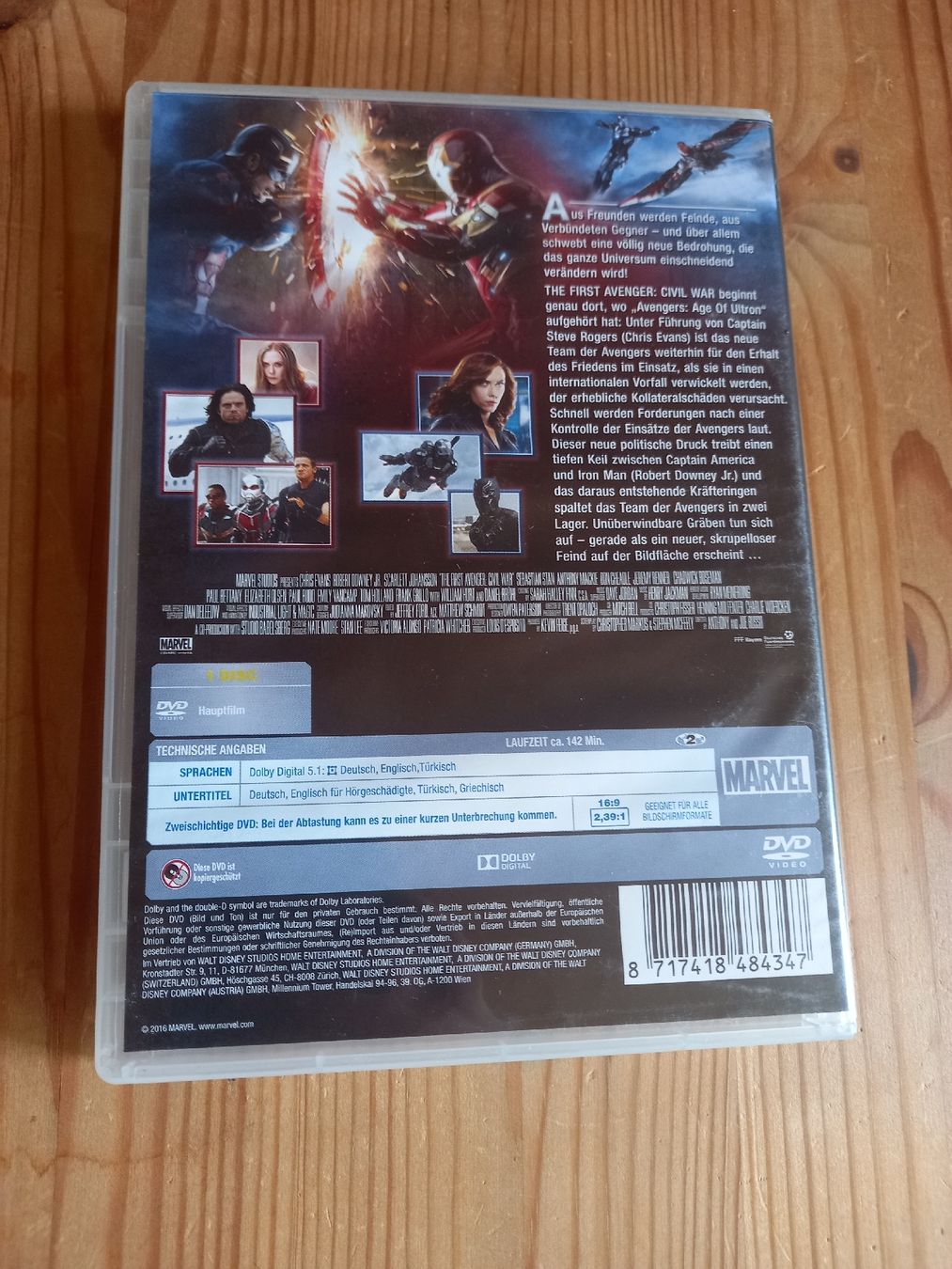 Tutti i DVDs: Marvel The first Avenger Civil War – Usato da Langenthal venduto da noa_9wcy 1
