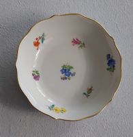 Dessertteller mit Blumenmotiv und Goldrand 1. Wahl Meissen
