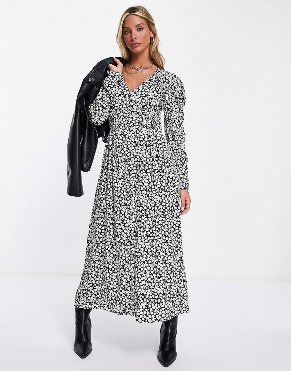 Mango Kleider: Mango langes Kleid schwarz-weiss, Grösse S – Gebraucht aus Zürich von blancali 1