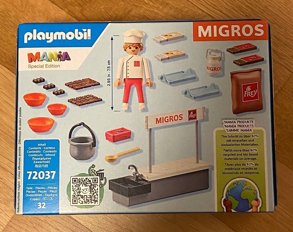 Playmobil Giocattoli: Playmobil Migros Chocolaterie – Nuovo e nell'imballaggio originale da Lausanne venduto da mama124 1