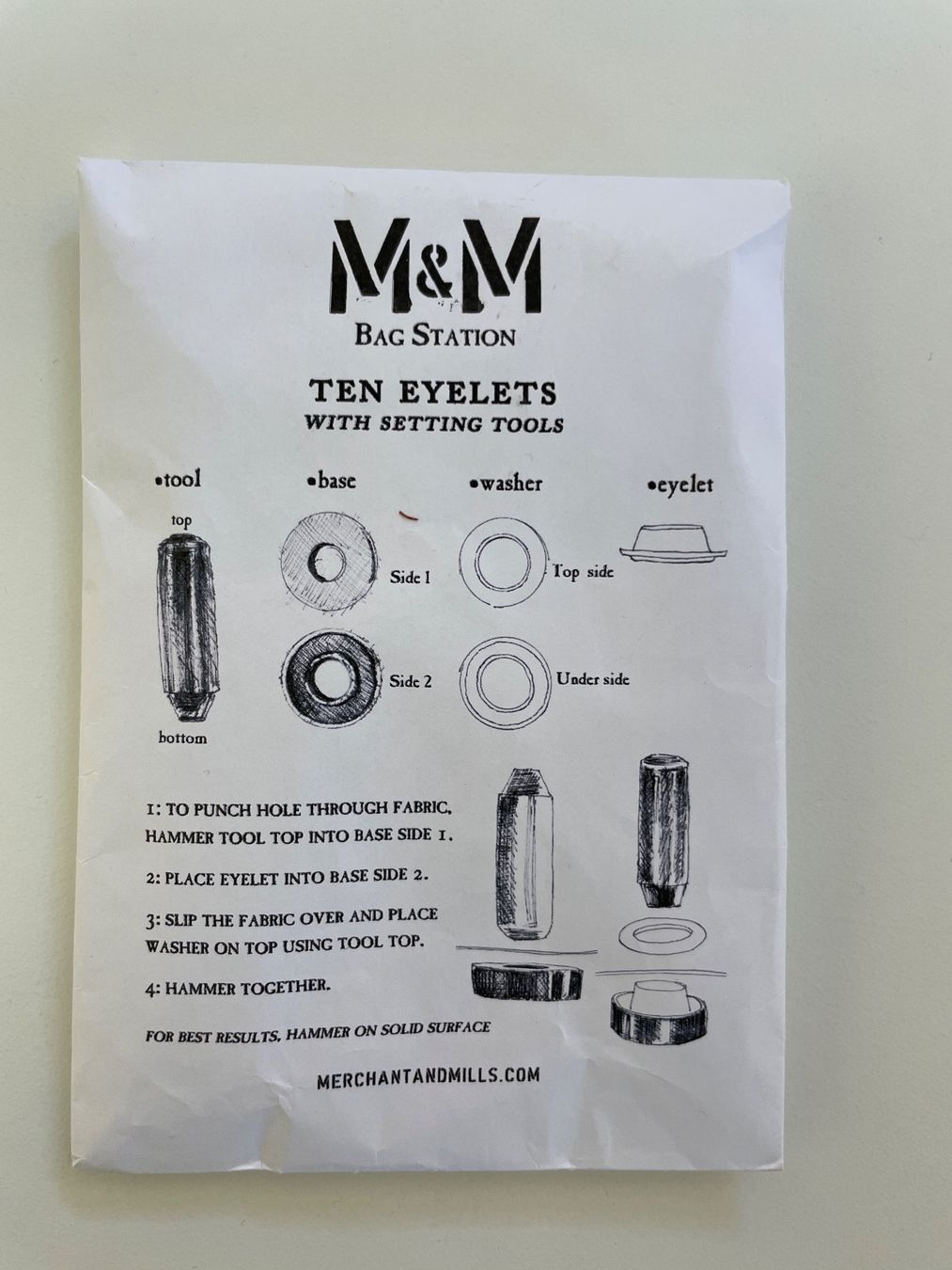 CD: 2x Ten Eyelets Gold / Merchant & Mills – Nuovo (secondo la descrizione) da Silvaplana venduto da Lotzis 1