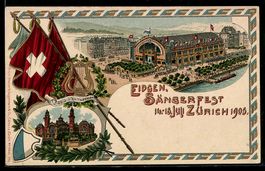 Litho Zürich, Sängerfest 1905, Veranst