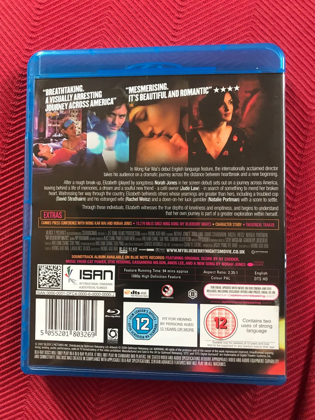Tutti i DVDs: My Blueberry Nights – Usato da Seuzach venduto da ephi7 1