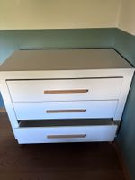 Commode enfant ROBA 3 tiroirs – blanche et bois – assortie a