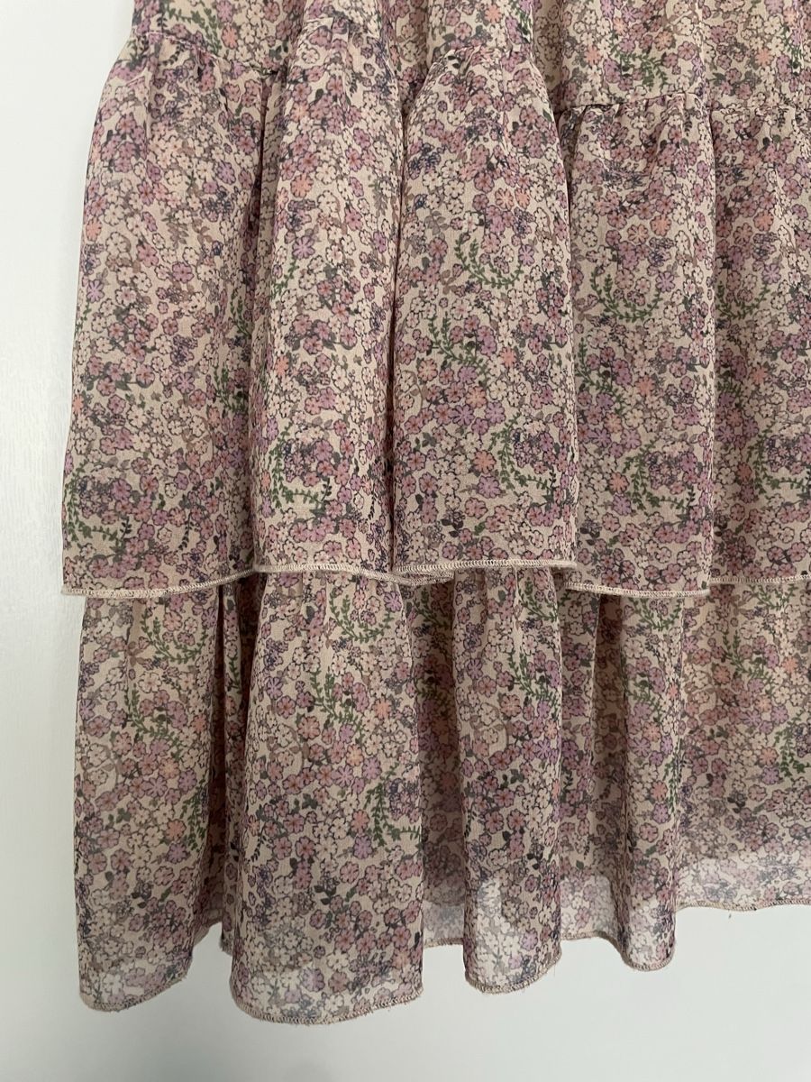 Jupes: Floral print ruffled mini skirt 38 – Neuf (Voir description) à Embrach par lau_2gtp 1