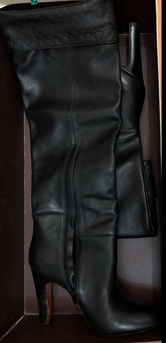 Scarpe da donna: Coach Harper Overknee Stiefel Leder Grösse 41 – Usato da Lüchingen venduto da mag_8r9c 2