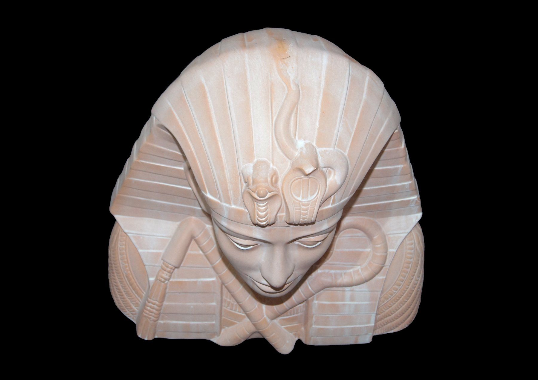 Sculture & Statue: Eindrucksvolle, lebensgrosse Pharao-Büste – Usato da Geroldswil venduto da ARTEFACTO 1