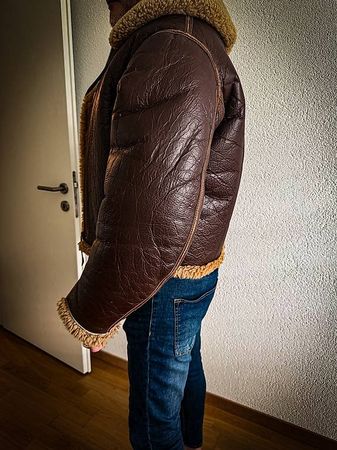 Bombardier B3 flying jacket sheep skin