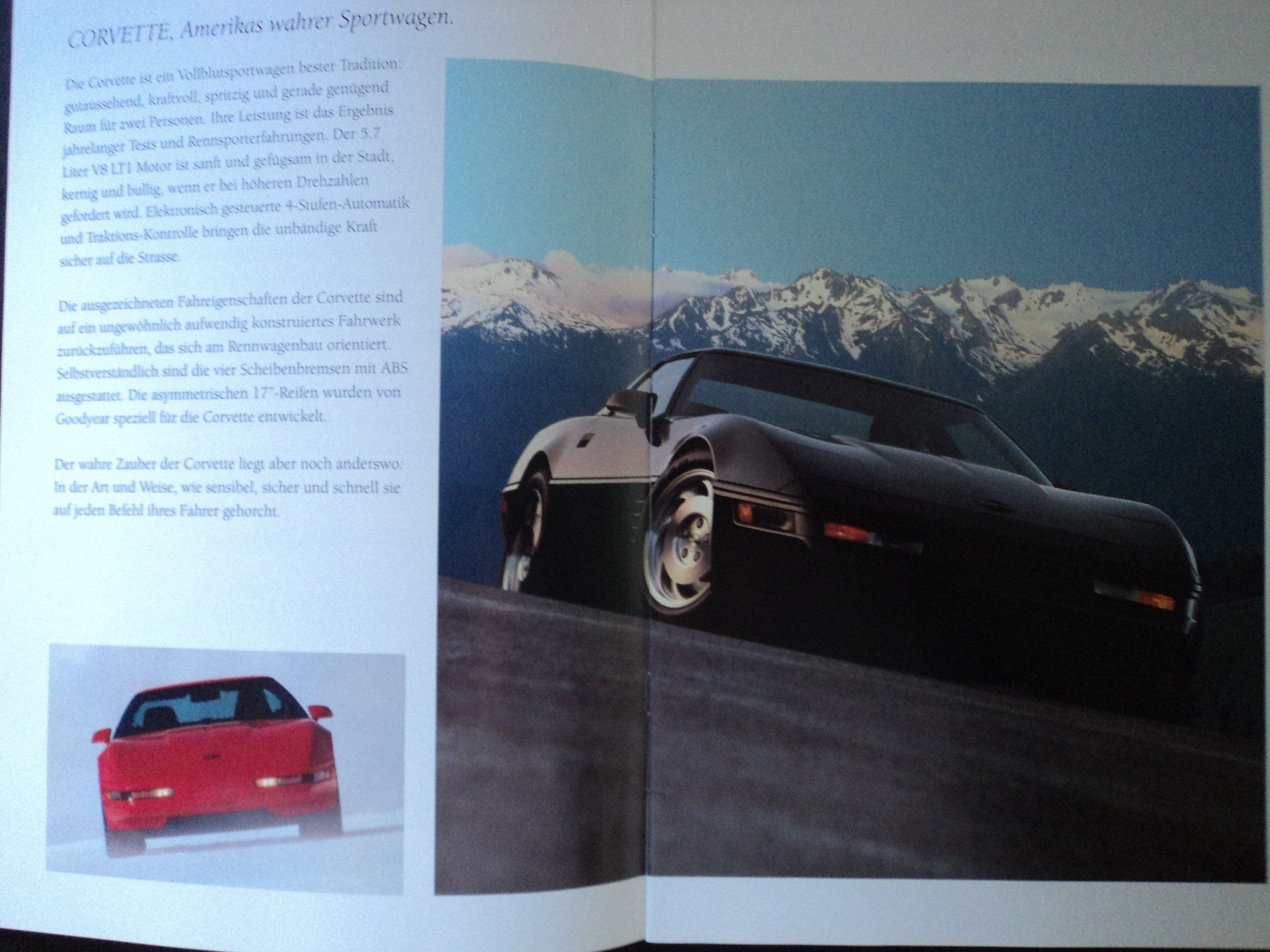 Chevrolet Documenti: Prospekt Chevrolet Corvette C4 – Usato da Schwarzenburg venduto da modelCARama 2