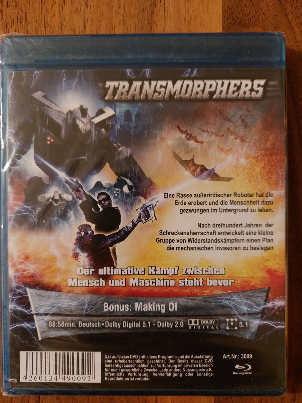 Tutti i DVDs: Blu Ray - Transmorphers *Neu* – Nuovo e nell'imballaggio originale da Rheinfelden venduto da FilmAuktion 1