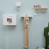 CatS Design Katzen Kletterwand 4 Teilig Wandkratzbaum T1
