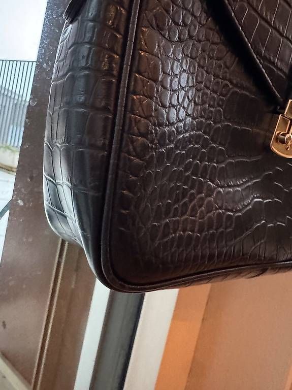 Borse da donna: Mollerus Croco Tasche schwarz Modell Marly – Usato da Zürich venduto da _nushy 2