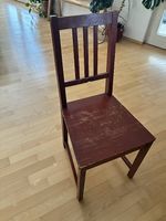 Vier Ikea Holzstühle