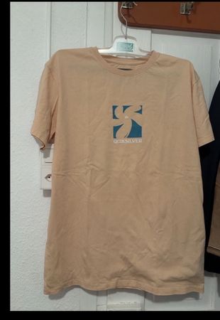 T-Shirt Quiksilver Graphic Druck hellbraun Grösse L