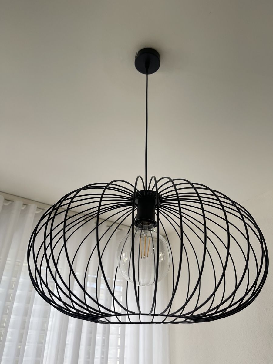 Lampen: Pendelleuchte Gitter Design schwarz  – Gebraucht aus St. Gallen von absky 1