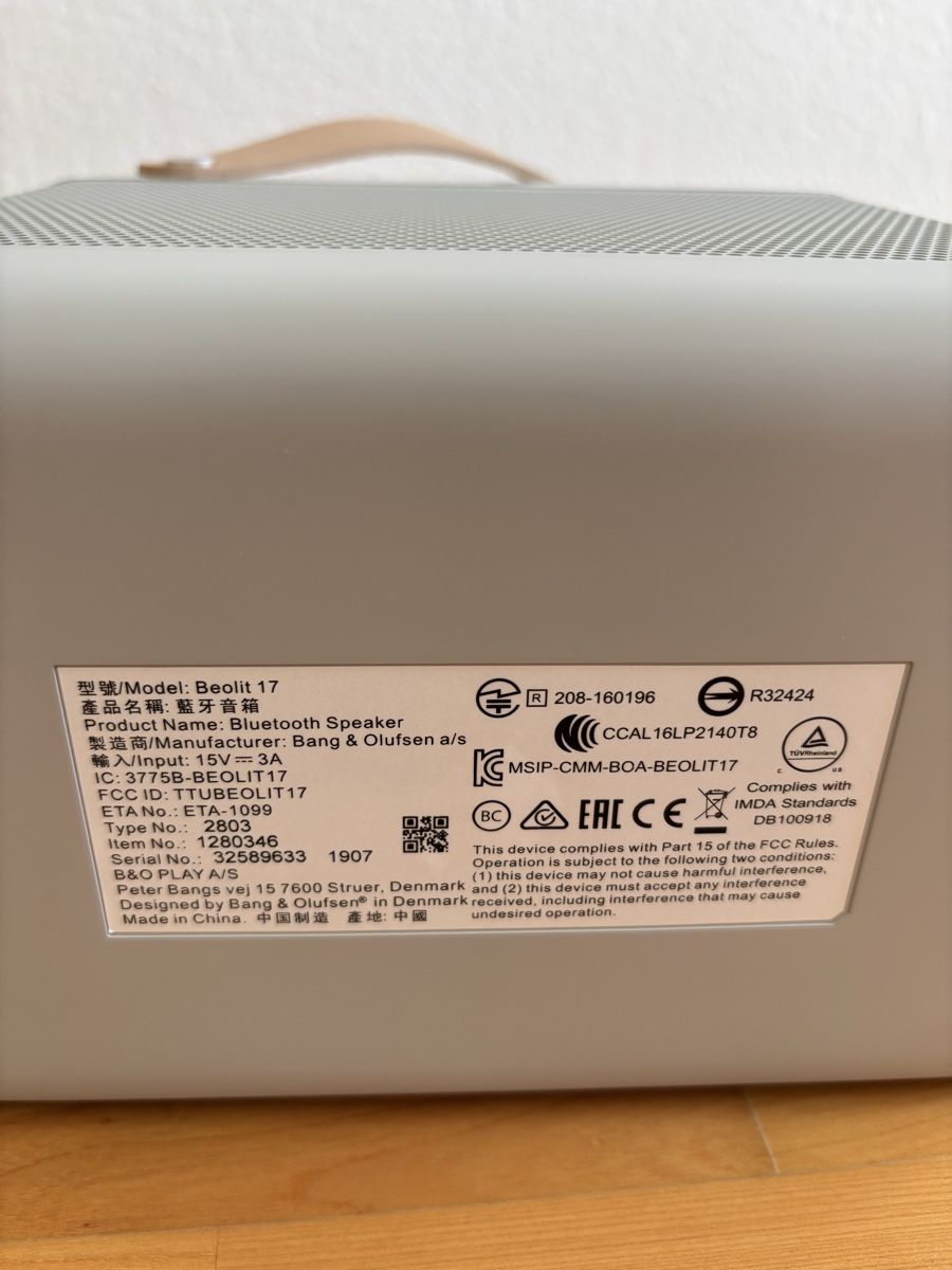 Bang & Olufsen Casse acustiche: Bang & Olufsen Beolit 17 Bluetooth-Lautsprecher – Usato da Zürich venduto da ger_y6zd 3