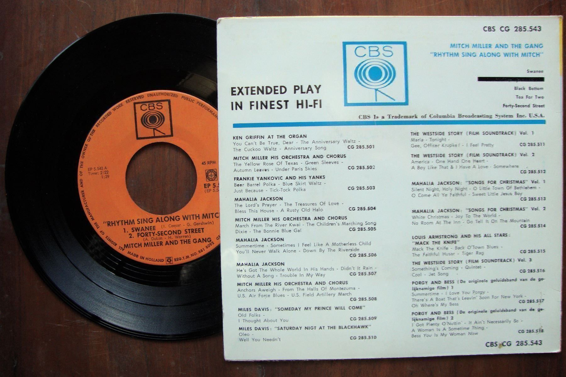 Dischi in vinile: MITCH MILLER AND THE GANG – Usato da Bern venduto da Uli_10_11 1