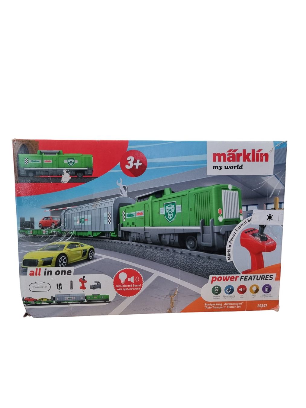 Märklin Modelleisenbahnen: MÄRKLIN Startpackung Autotransport – Neu (gemäss Beschreibung) aus Wangen b. Olten von Restwert_Wangen