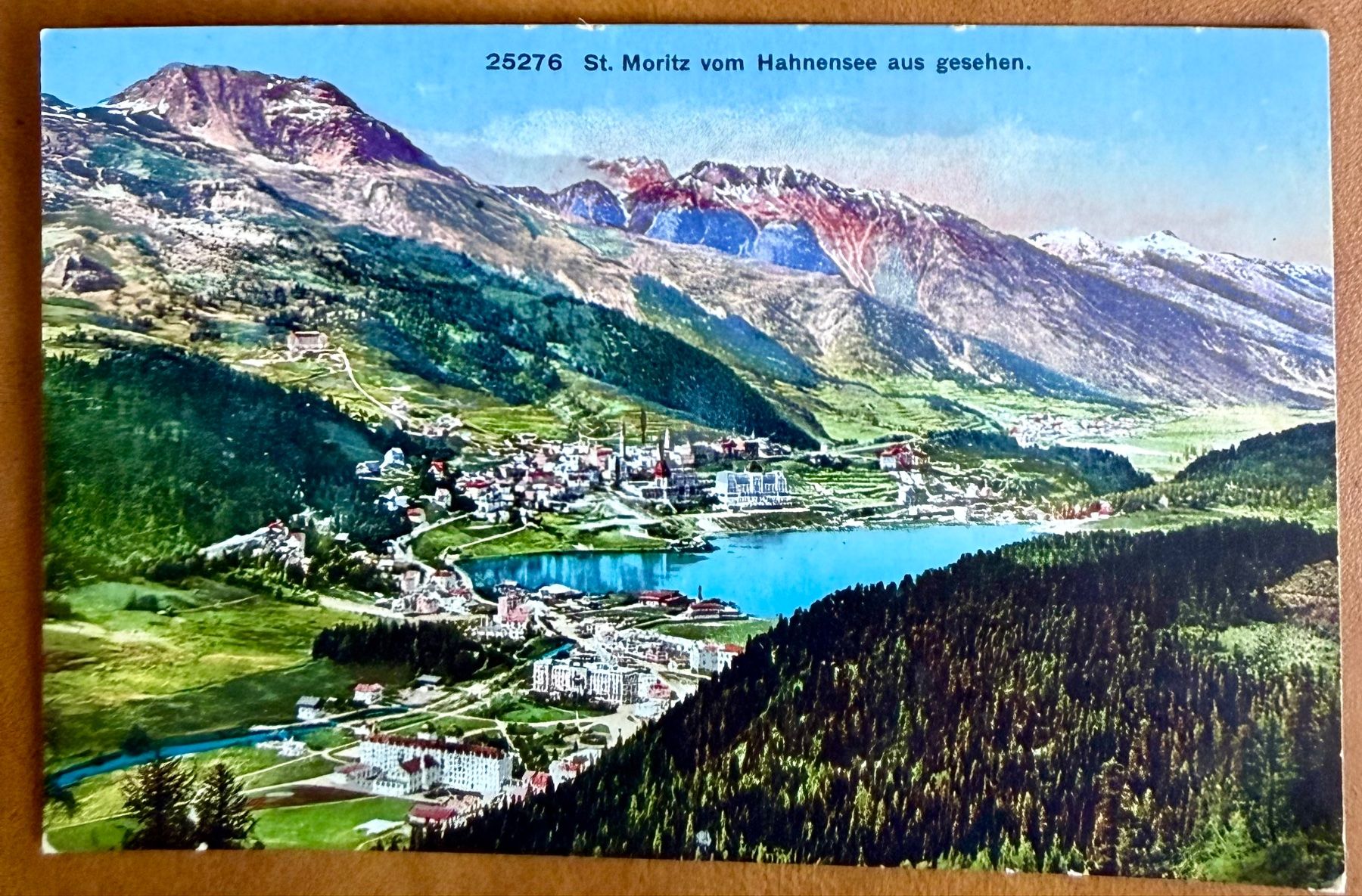 Cartes postales: St. Moritz - Hahnensee - Panorama - Militaire - AK – D'occasion à Lutry par Ediego