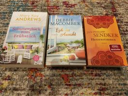 3 Sommer Romane: Andrews, Macomber, Sendker, neuwertig