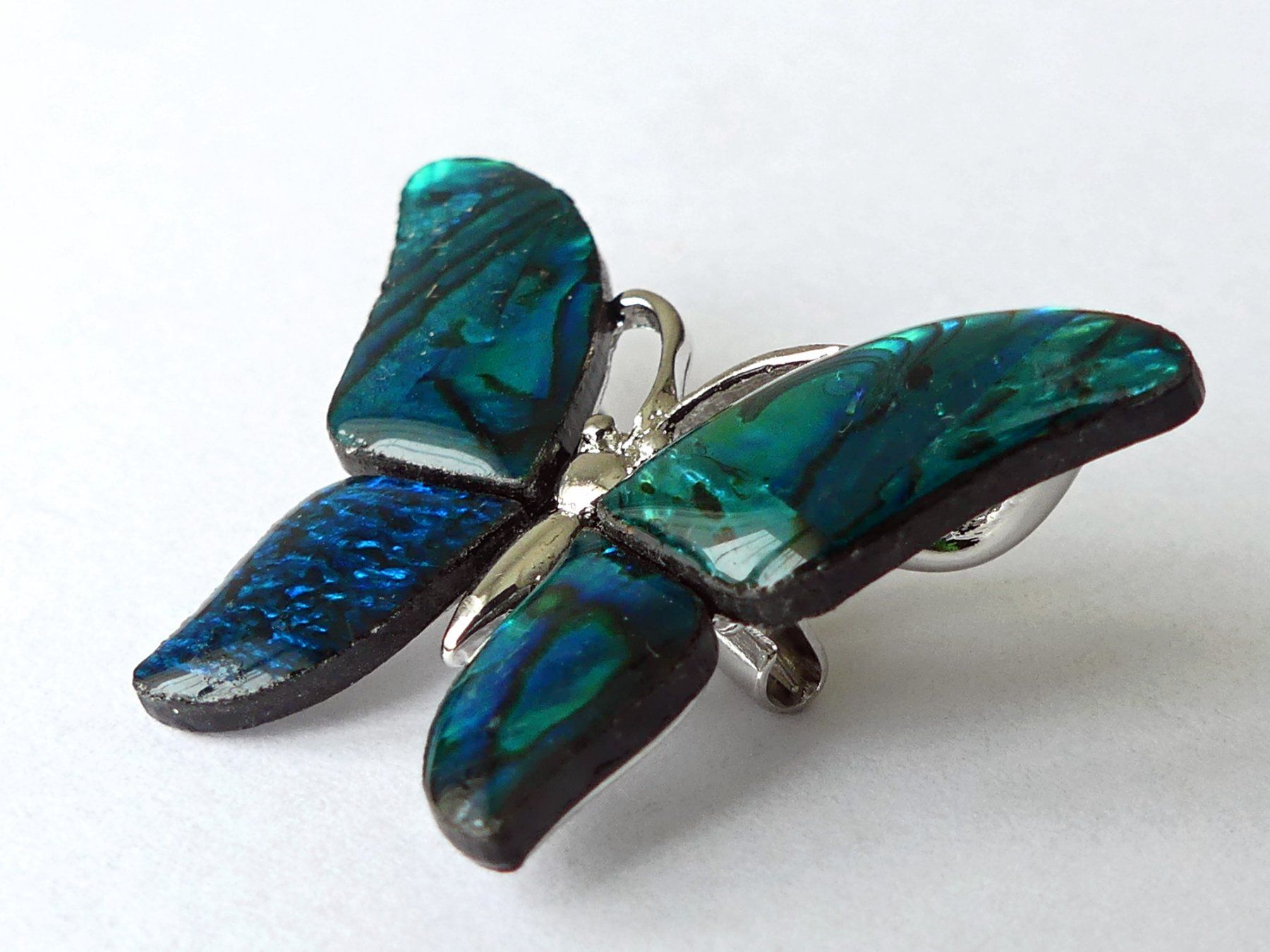 Spille & Fermagli: Brosche mit Paua Muscheln – Nuovo e nell'imballaggio originale da Matten b. Interlaken venduto da kero71 8