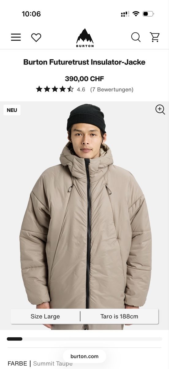 Burton Giacche: Burton Futuretrust Insulator Jacket - Summit Taupe Size S – Nuovo (secondo la descrizione) da Zürich venduto da Dory84 7