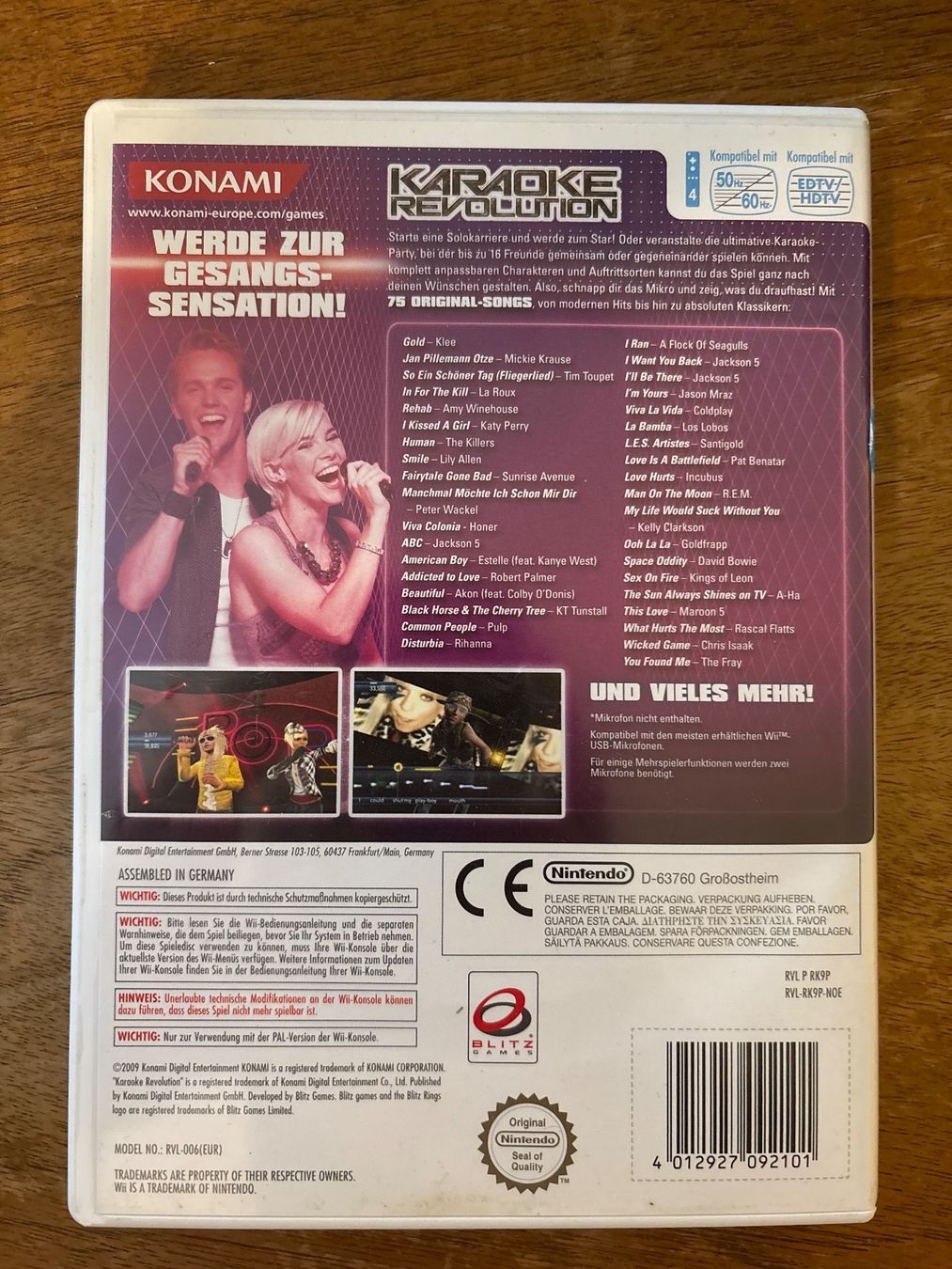Nintendo Giochi: KARAOKE REVOLUTION - NINTENDO WII – Usato da Zürich venduto da hiddentreasures_zh 1