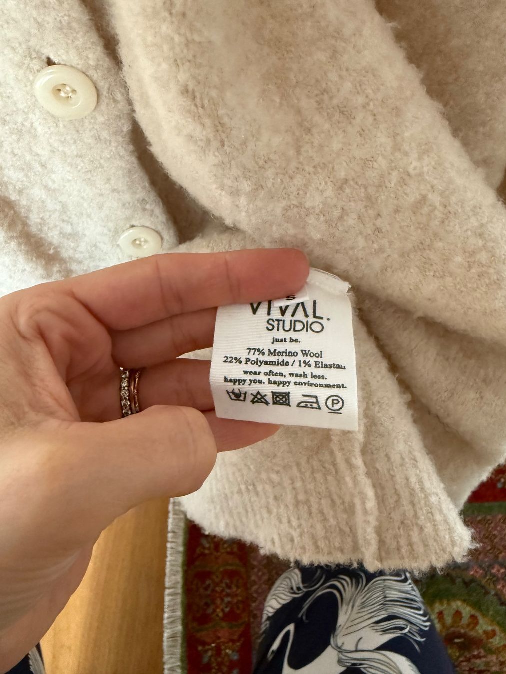 Maglioni & Felpe: VIVAL STUDIO Strickjacke NAD, Beige, Gr. M – Usato da Ettingen venduto da cla_526w 1