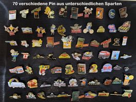 70 verschiedene Pin - diverse Motive