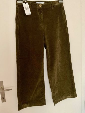 Schaft-Jeans Mara Hose Samt mit Seide Gr 28 (36) NEU NP 380