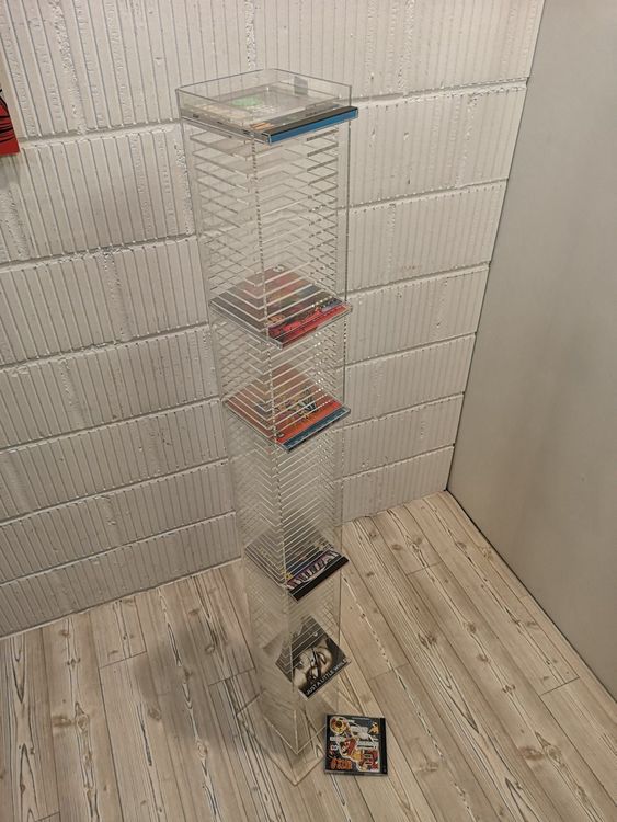 Design Plexiglas CD Ständer CD-Regal mit 75 Fächer (Gebraucht) in ...