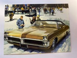 Carte postale vintage Pontiac, sports d'hiver