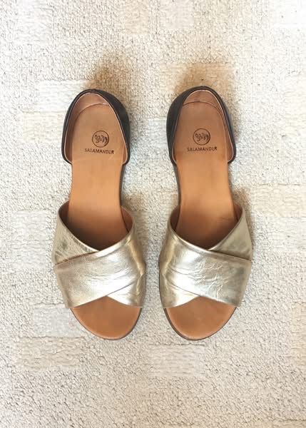 Salamander Scarpe da donna: Gold-Braun Sandalen, Gr. 37 – Nuovo (secondo la descrizione) da Zürich venduto da 90e_n65w 1
