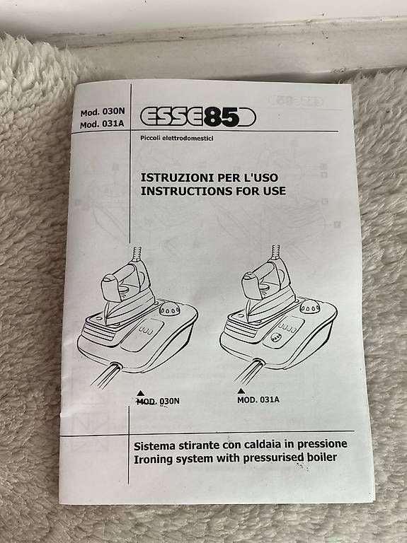 Ferri da stiro: Ferro da stiro ESSE 85 con caldaia e libretto – Usato da Lugano venduto da Jo_Spe 3