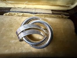 Vintage Silber Brosche 800