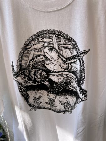 Sunshine-Shirt Schildkröten, Sommer T-Shirt Grösse 2XL