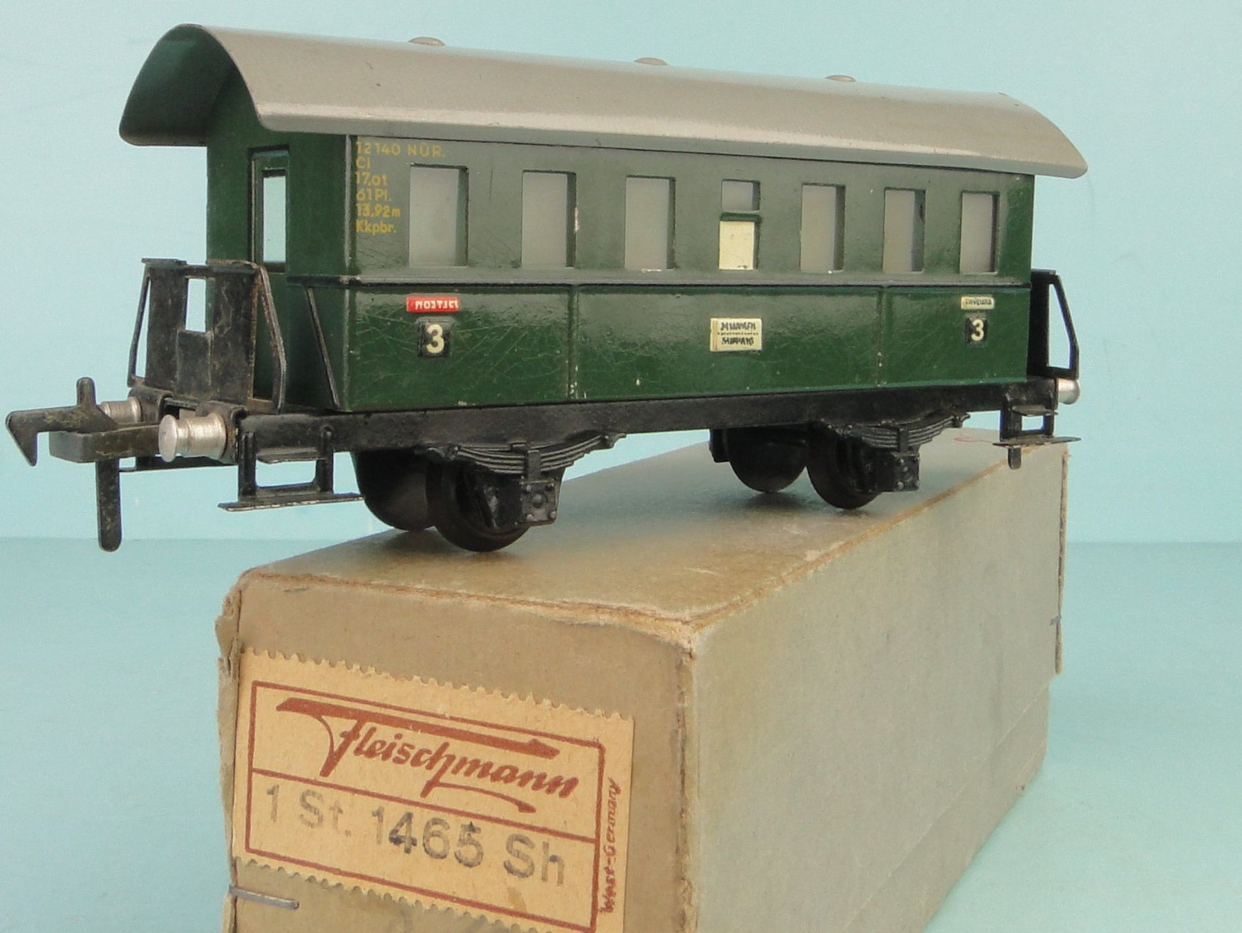 Fleischmann Modellini di ferrovie: Fleischmann Länderbahn Wagen, Blech – Usato da Bülach venduto da cann11
