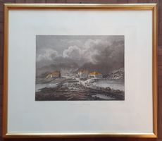 Bild - colorierter Stich - Hospiz St.Gotthard