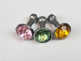3x Anti-Dust Plug/Deko 3-Farbig, für Audio Klinke 3.5mm NEU*