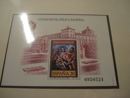 Spanien, Block 1989 Ausstellung, ** + ET-o, mit Beschri
