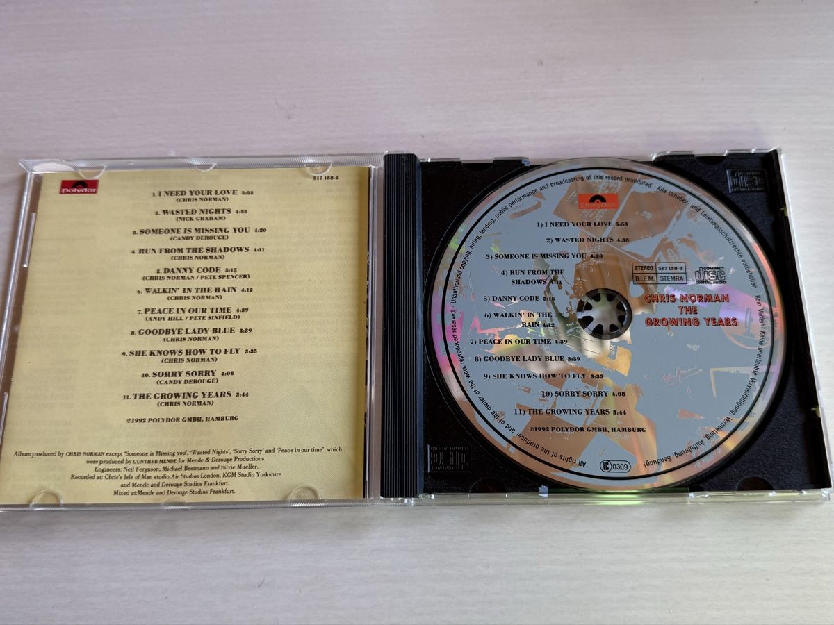 CDs: Chris Norman - The Growing Years - CD – Gebraucht aus Oberried Brienz von Chyara 2