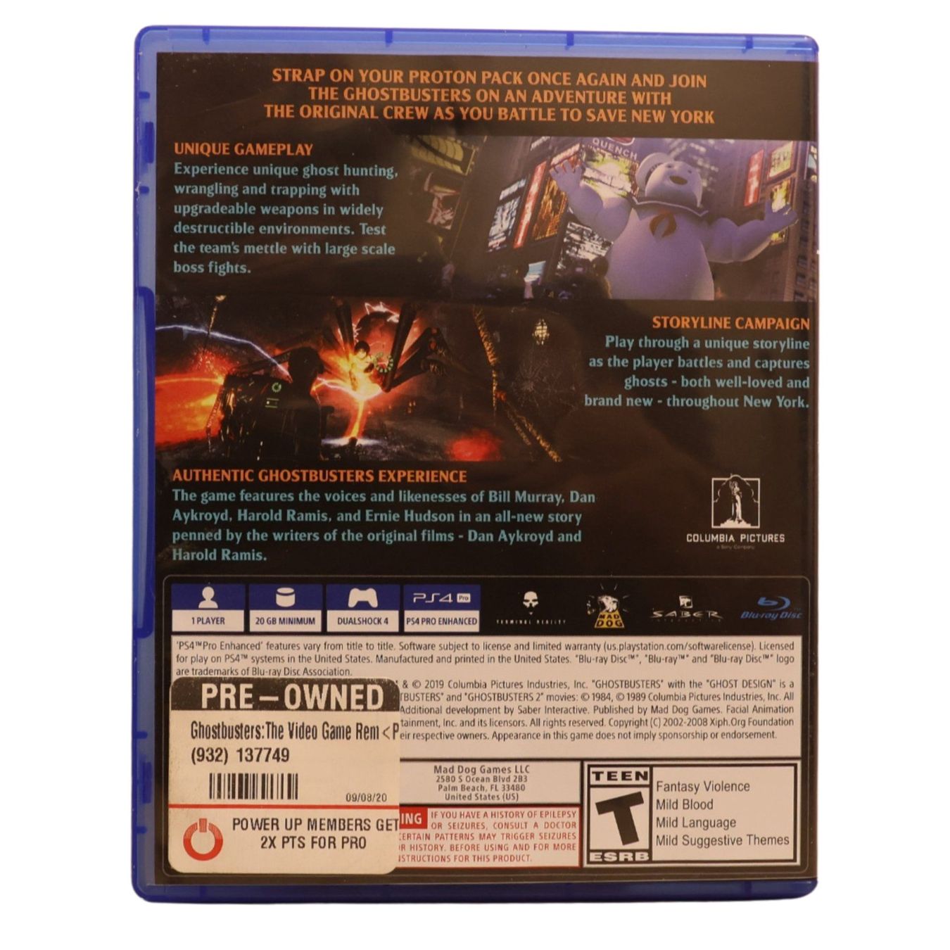 Spiele: Ghostbusters: The Video Game Remastered - PS4 – Gebraucht aus Paudex von dindeboy 1
