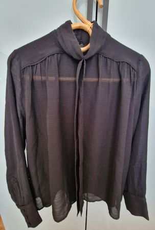 Blouse noire ba&sh semi-transparente – Taille 2