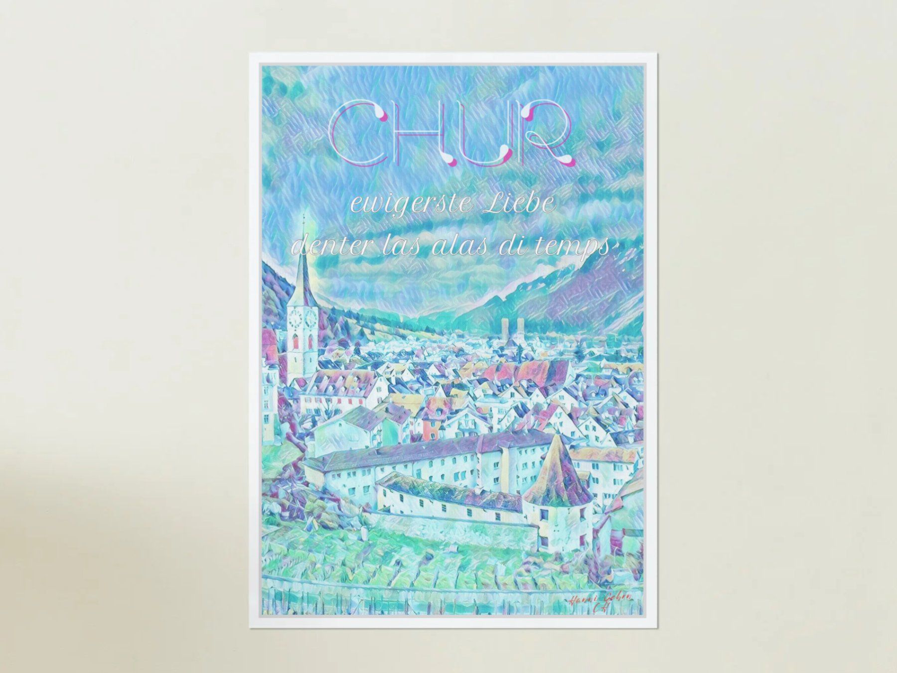Foto & Immagini: Poster Stadt Chur. Die ewigerste Liebe – Nuovo e nell'imballaggio originale da Zürich venduto da Posterrama 4